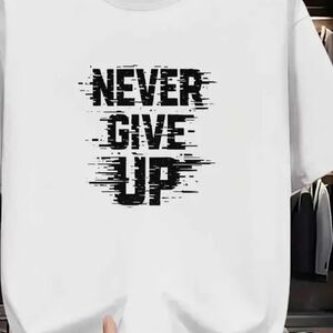 White Kids Shirt with Black Text